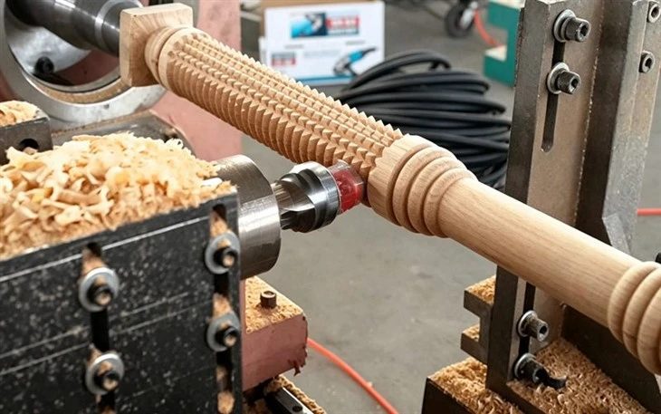 basic wood lathe for woodwork business (2)